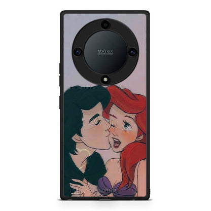 Θήκη Honor Magic5 Lite 5G / X9a Mermaid Couple από τη Smartfits με σχέδιο στο πίσω μέρος και μαύρο περίβλημα | Honor Magic5 Lite 5G / X9a Mermaid Couple Case with Colorful Back and Black Bezels