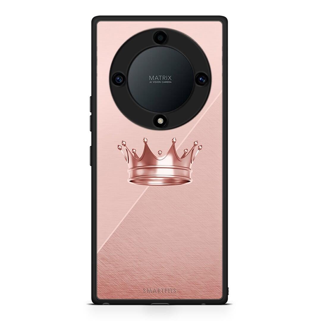 Θήκη Honor Magic5 Lite 5G / X9a Minimal Crown από τη Smartfits με σχέδιο στο πίσω μέρος και μαύρο περίβλημα | Honor Magic5 Lite 5G / X9a Minimal Crown Case with Colorful Back and Black Bezels