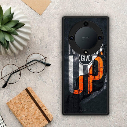 Θήκη Honor Magic5 Lite 5G / X9a Never Give Up από τη Smartfits με σχέδιο στο πίσω μέρος και μαύρο περίβλημα | Honor Magic5 Lite 5G / X9a Never Give Up Case with Colorful Back and Black Bezels