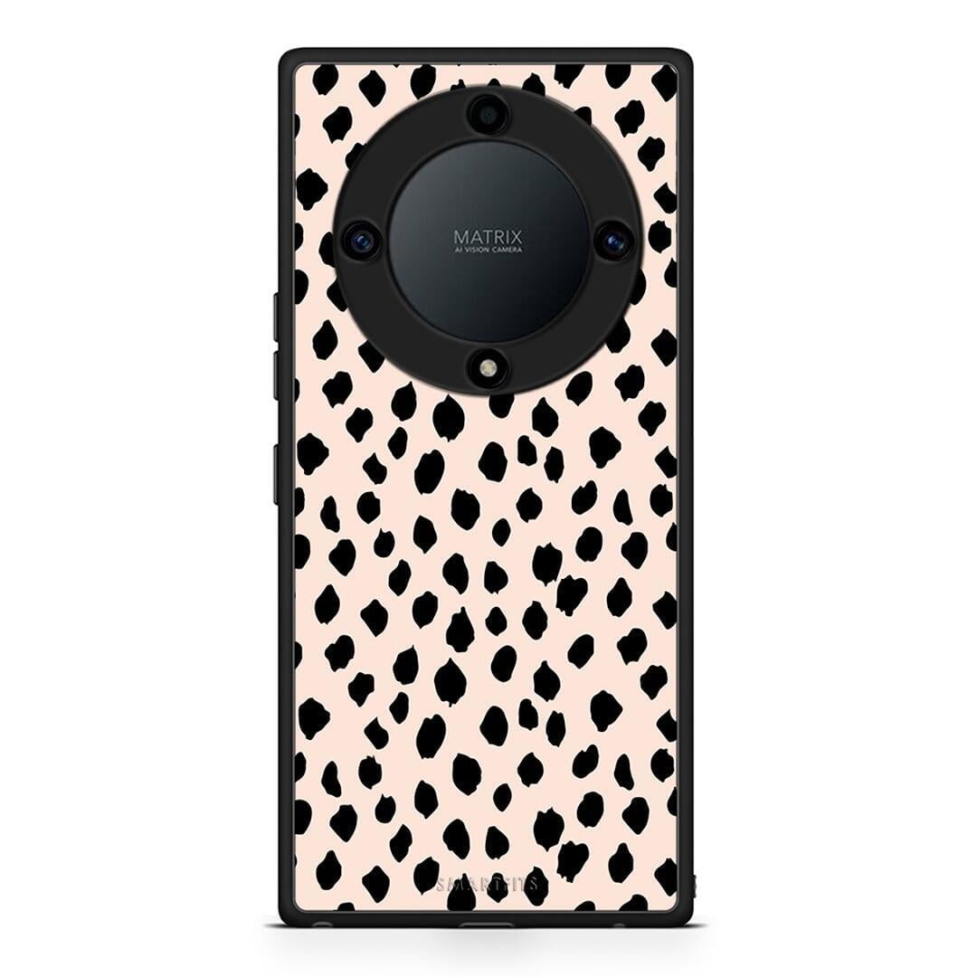 Θήκη Honor Magic5 Lite 5G / X9a New Polka Dots από τη Smartfits με σχέδιο στο πίσω μέρος και μαύρο περίβλημα | Honor Magic5 Lite 5G / X9a New Polka Dots Case with Colorful Back and Black Bezels