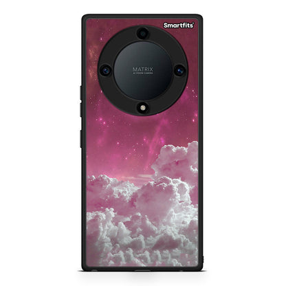 Θήκη Honor Magic5 Lite 5G / X9a Pink Moon από τη Smartfits με σχέδιο στο πίσω μέρος και μαύρο περίβλημα | Honor Magic5 Lite 5G / X9a Pink Moon Case with Colorful Back and Black Bezels