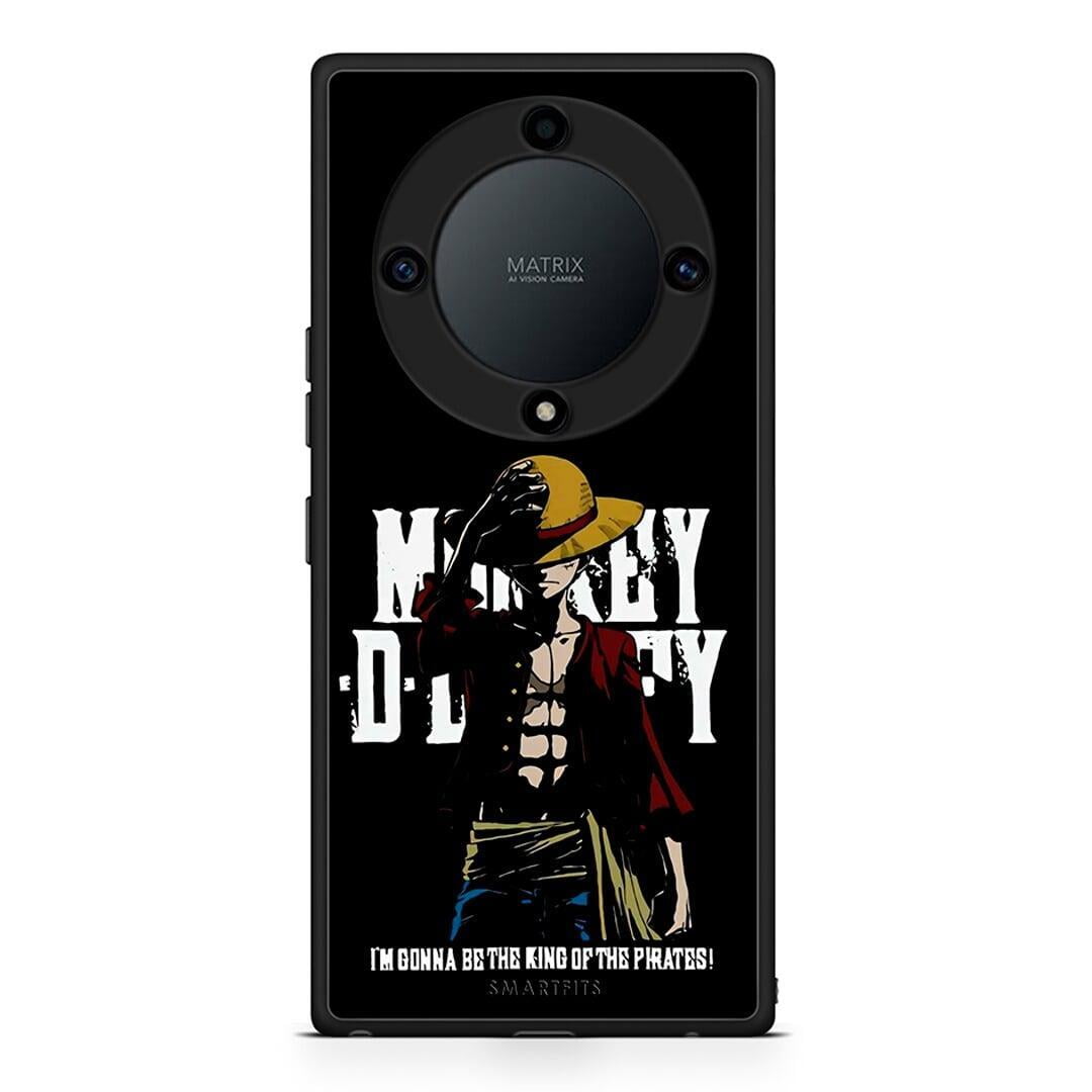 Θήκη Honor Magic5 Lite 5G / X9a Pirate King από τη Smartfits με σχέδιο στο πίσω μέρος και μαύρο περίβλημα | Honor Magic5 Lite 5G / X9a Pirate King Case with Colorful Back and Black Bezels