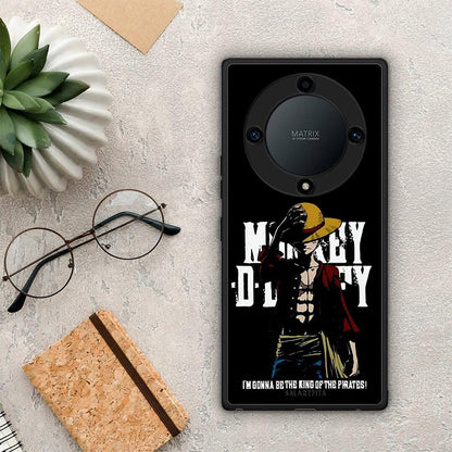 Θήκη Honor Magic5 Lite 5G / X9a Pirate King από τη Smartfits με σχέδιο στο πίσω μέρος και μαύρο περίβλημα | Honor Magic5 Lite 5G / X9a Pirate King Case with Colorful Back and Black Bezels