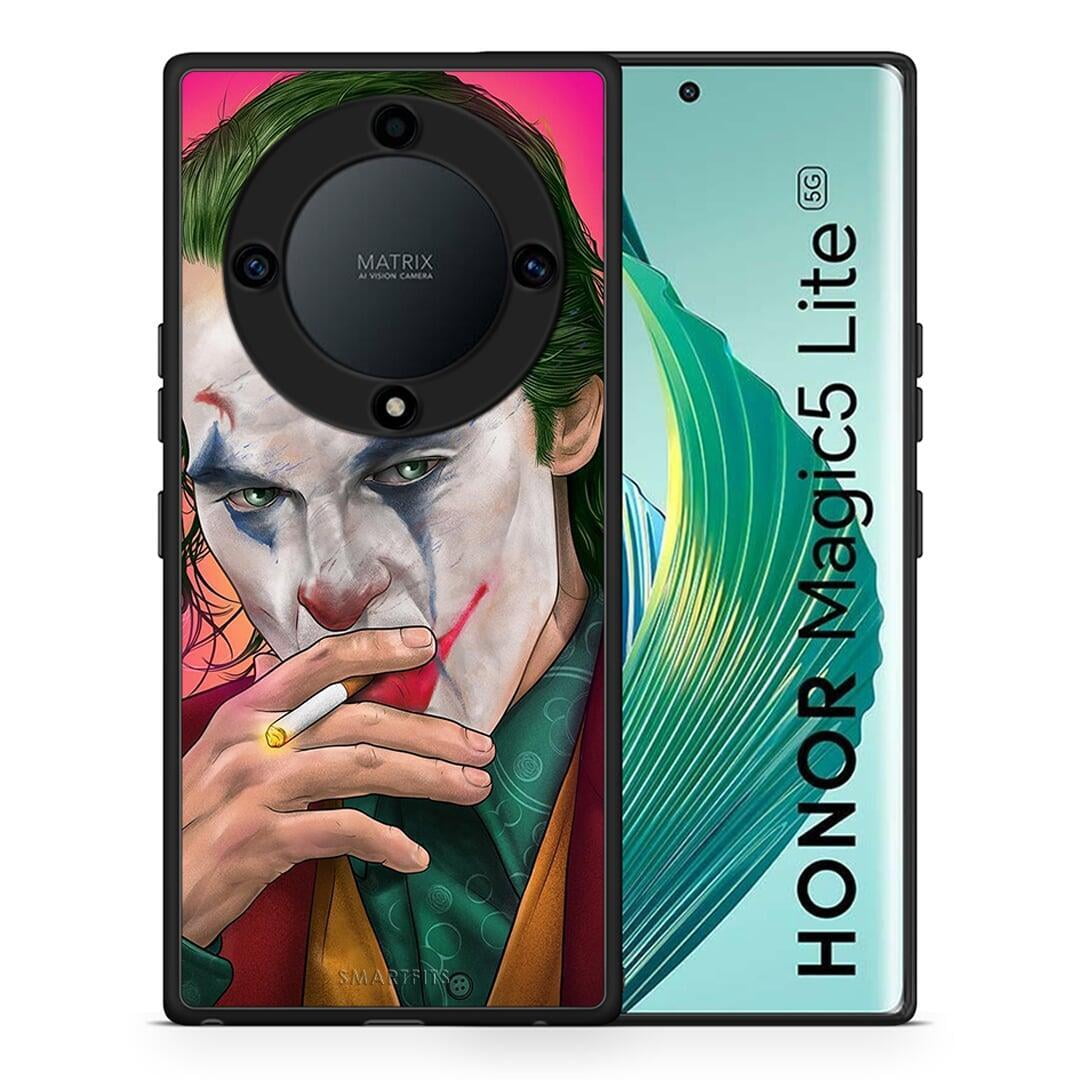 Θήκη Honor Magic5 Lite 5G / X9a PopArt JokesOnU από τη Smartfits με σχέδιο στο πίσω μέρος και μαύρο περίβλημα | Honor Magic5 Lite 5G / X9a PopArt JokesOnU Case with Colorful Back and Black Bezels