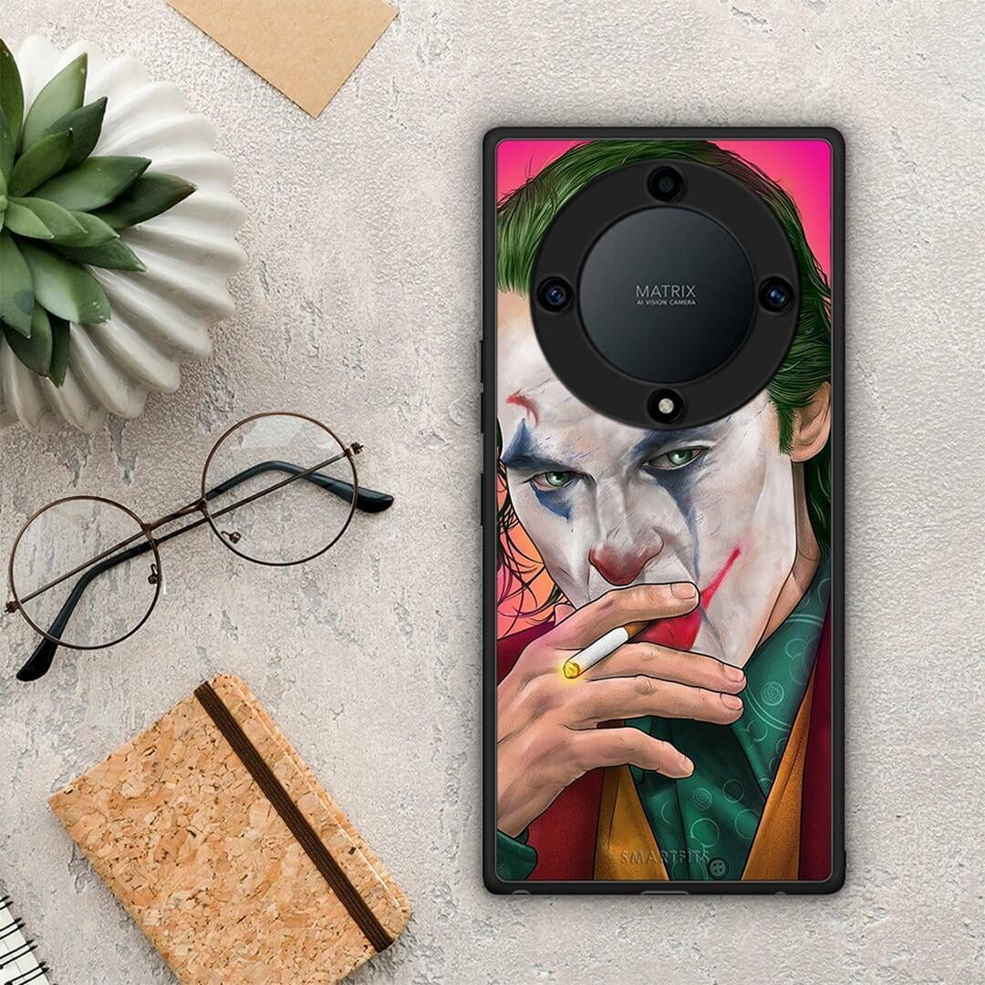 Θήκη Honor Magic5 Lite 5G / X9a PopArt JokesOnU από τη Smartfits με σχέδιο στο πίσω μέρος και μαύρο περίβλημα | Honor Magic5 Lite 5G / X9a PopArt JokesOnU Case with Colorful Back and Black Bezels