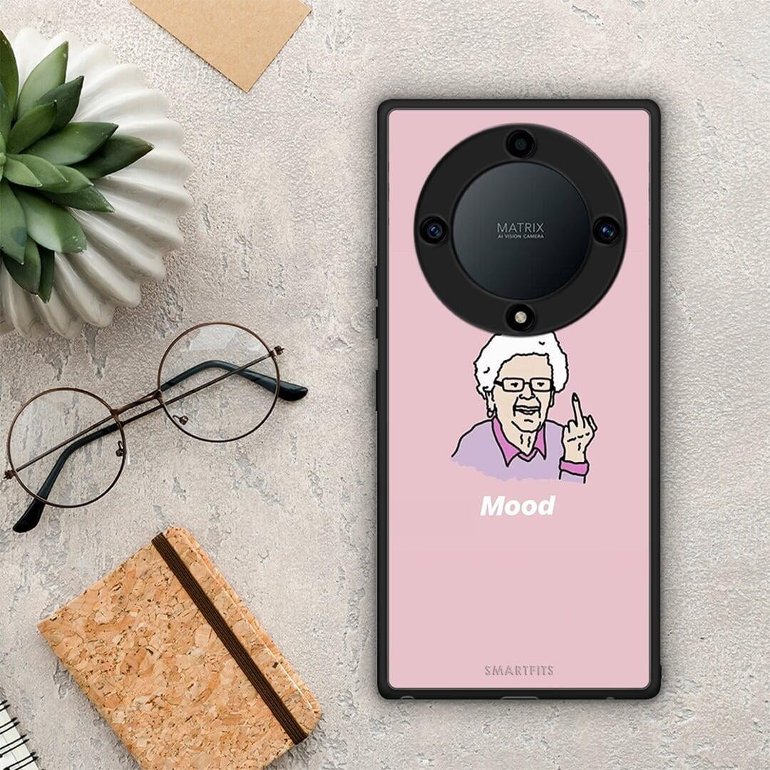 Θήκη Honor Magic5 Lite 5G / X40 / X9a PopArt Mood από τη Smartfits με σχέδιο στο πίσω μέρος και μαύρο περίβλημα | Honor Magic5 Lite 5G / X40 / X9a PopArt Mood Case with Colorful Back and Black Bezels