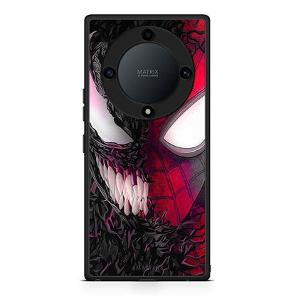 Θήκη Honor Magic5 Lite 5G / X9a PopArt SpiderVenom από τη Smartfits με σχέδιο στο πίσω μέρος και μαύρο περίβλημα | Honor Magic5 Lite 5G / X9a PopArt SpiderVenom Case with Colorful Back and Black Bezels