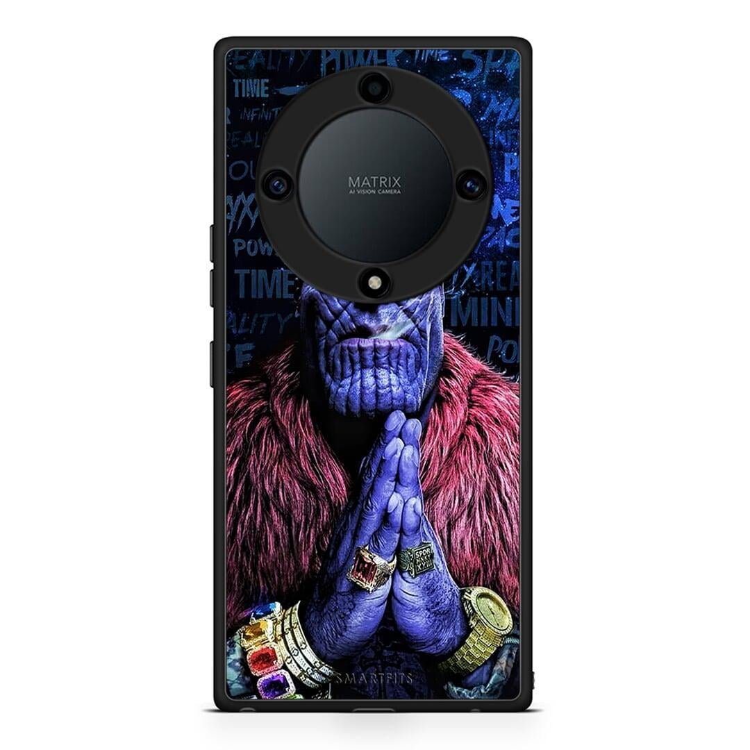 Θήκη Honor Magic5 Lite 5G / X9a PopArt Thanos από τη Smartfits με σχέδιο στο πίσω μέρος και μαύρο περίβλημα | Honor Magic5 Lite 5G / X9a PopArt Thanos Case with Colorful Back and Black Bezels