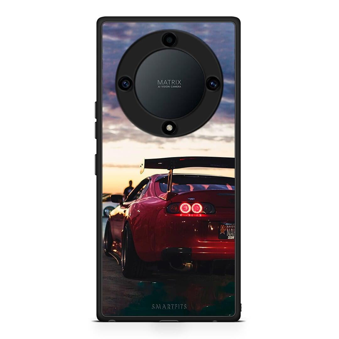 Θήκη Honor Magic5 Lite 5G / X9a Racing Supra από τη Smartfits με σχέδιο στο πίσω μέρος και μαύρο περίβλημα | Honor Magic5 Lite 5G / X9a Racing Supra Case with Colorful Back and Black Bezels