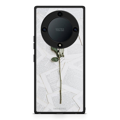 Θήκη Honor Magic5 Lite 5G / X9a Red Rose από τη Smartfits με σχέδιο στο πίσω μέρος και μαύρο περίβλημα | Honor Magic5 Lite 5G / X9a Red Rose Case with Colorful Back and Black Bezels
