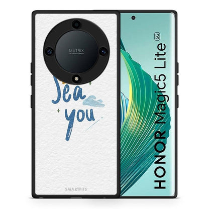 Θήκη Honor Magic5 Lite 5G / X9a Sea You από τη Smartfits με σχέδιο στο πίσω μέρος και μαύρο περίβλημα | Honor Magic5 Lite 5G / X9a Sea You Case with Colorful Back and Black Bezels