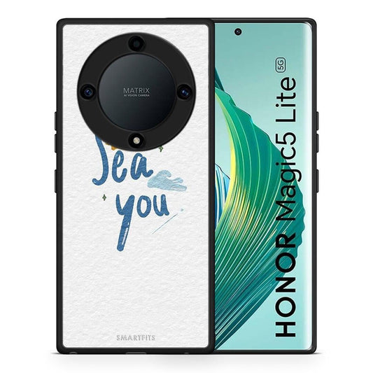 Θήκη Honor Magic5 Lite 5G / X9a Sea You από τη Smartfits με σχέδιο στο πίσω μέρος και μαύρο περίβλημα | Honor Magic5 Lite 5G / X9a Sea You Case with Colorful Back and Black Bezels