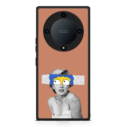 Θήκη Honor Magic5 Lite 5G / X9a Sim Merilyn από τη Smartfits με σχέδιο στο πίσω μέρος και μαύρο περίβλημα | Honor Magic5 Lite 5G / X9a Sim Merilyn Case with Colorful Back and Black Bezels