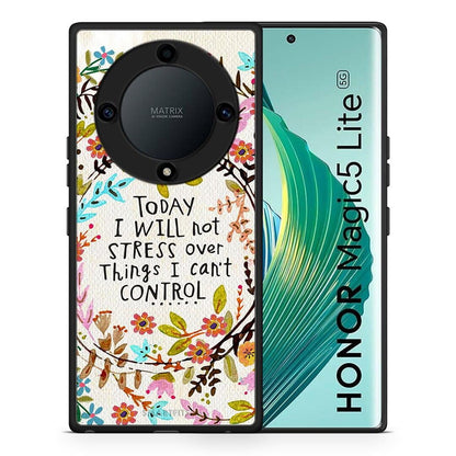 Θήκη Honor Magic5 Lite 5G / X9a Stress Over από τη Smartfits με σχέδιο στο πίσω μέρος και μαύρο περίβλημα | Honor Magic5 Lite 5G / X9a Stress Over Case with Colorful Back and Black Bezels