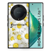 Thumbnail for Θήκη Honor Magic5 Lite 5G / X40 / X9a Summer Daisies από τη Smartfits με σχέδιο στο πίσω μέρος και μαύρο περίβλημα | Honor Magic5 Lite 5G / X40 / X9a Summer Daisies Case with Colorful Back and Black Bezels