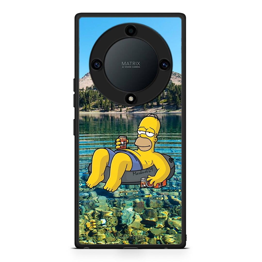Θήκη Honor Magic5 Lite 5G / X9a Summer Happiness από τη Smartfits με σχέδιο στο πίσω μέρος και μαύρο περίβλημα | Honor Magic5 Lite 5G / X9a Summer Happiness Case with Colorful Back and Black Bezels