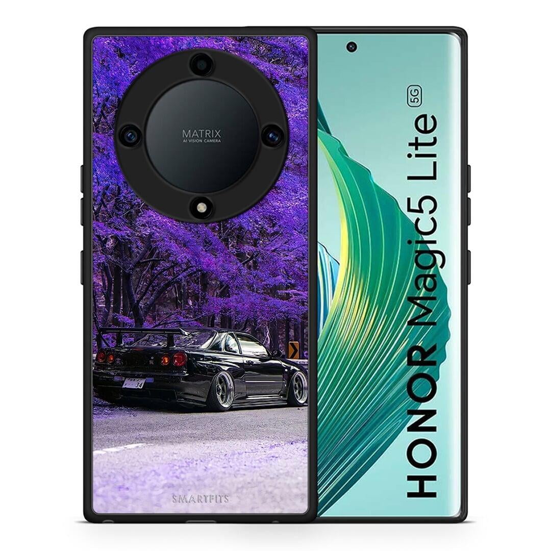 Θήκη Honor Magic5 Lite 5G / X40 / X9a Super Car από τη Smartfits με σχέδιο στο πίσω μέρος και μαύρο περίβλημα | Honor Magic5 Lite 5G / X40 / X9a Super Car Case with Colorful Back and Black Bezels