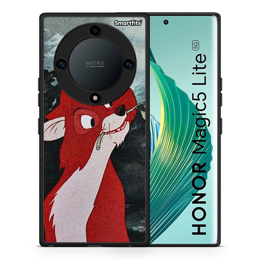 Θήκη Honor Magic5 Lite 5G / X9a Tod And Vixey Love 1 από τη Smartfits με σχέδιο στο πίσω μέρος και μαύρο περίβλημα | Honor Magic5 Lite 5G / X9a Tod And Vixey Love 1 Case with Colorful Back and Black Bezels