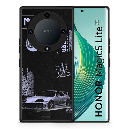 Θήκη Honor Magic5 Lite 5G / X9a Tokyo Drift από τη Smartfits με σχέδιο στο πίσω μέρος και μαύρο περίβλημα | Honor Magic5 Lite 5G / X9a Tokyo Drift Case with Colorful Back and Black Bezels