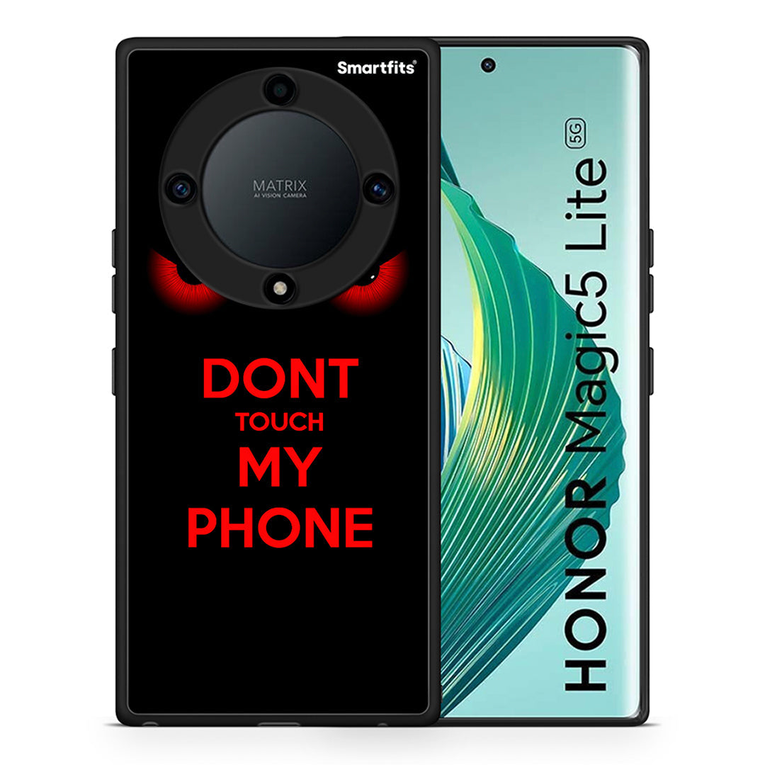 Θήκη Honor Magic5 Lite 5G / X9a Touch My Phone από τη Smartfits με σχέδιο στο πίσω μέρος και μαύρο περίβλημα | Honor Magic5 Lite 5G / X9a Touch My Phone Case with Colorful Back and Black Bezels