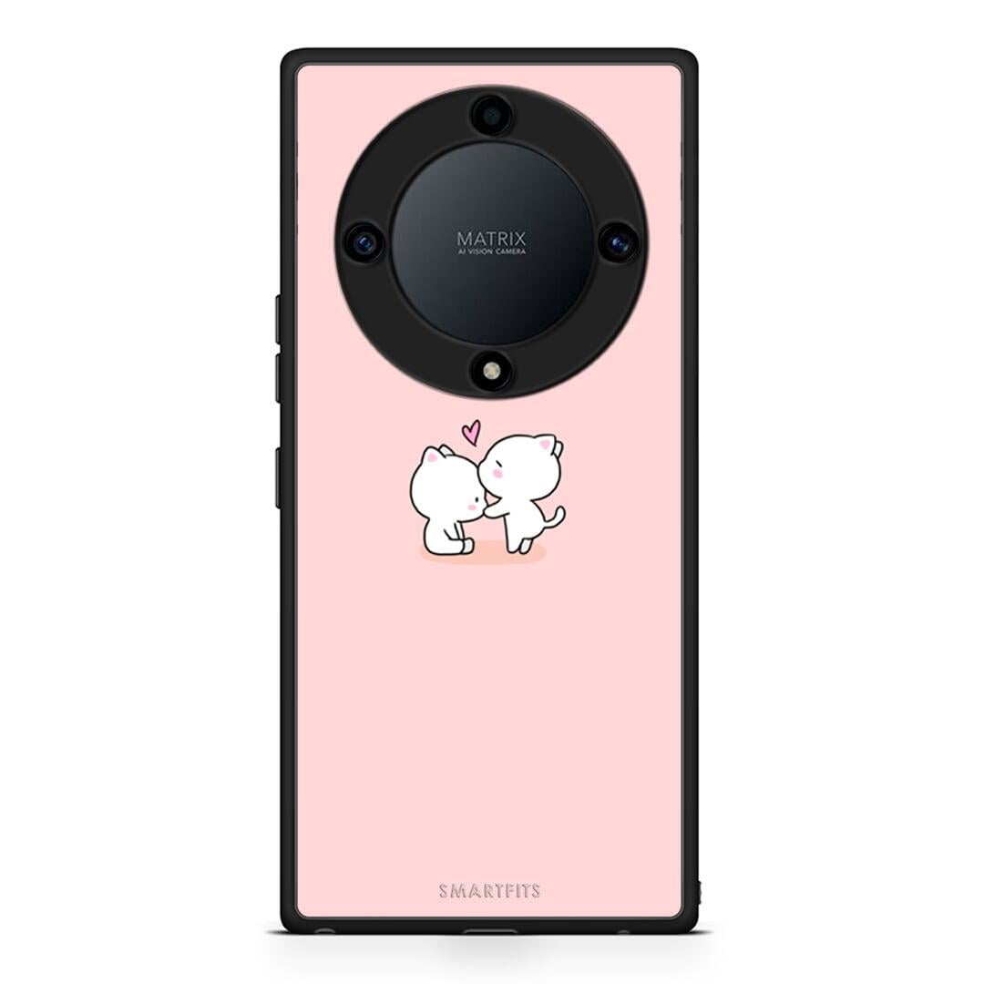 Θήκη Honor Magic5 Lite 5G / X9a Valentine Love από τη Smartfits με σχέδιο στο πίσω μέρος και μαύρο περίβλημα | Honor Magic5 Lite 5G / X9a Valentine Love Case with Colorful Back and Black Bezels