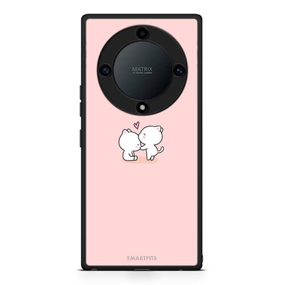 Θήκη Honor Magic5 Lite 5G / X9a Valentine Love από τη Smartfits με σχέδιο στο πίσω μέρος και μαύρο περίβλημα | Honor Magic5 Lite 5G / X9a Valentine Love Case with Colorful Back and Black Bezels
