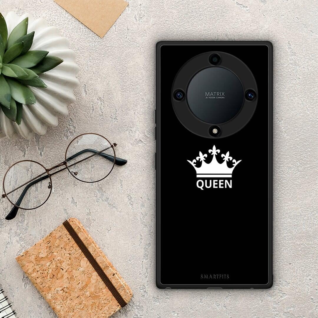 Θήκη Honor Magic5 Lite 5G / X9a Valentine Queen από τη Smartfits με σχέδιο στο πίσω μέρος και μαύρο περίβλημα | Honor Magic5 Lite 5G / X9a Valentine Queen Case with Colorful Back and Black Bezels