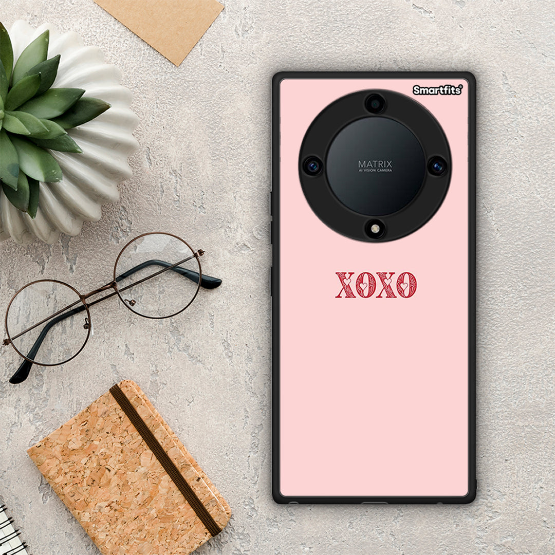 Θήκη Honor Magic5 Lite 5G / X9a XOXO Love από τη Smartfits με σχέδιο στο πίσω μέρος και μαύρο περίβλημα | Honor Magic5 Lite 5G / X9a XOXO Love Case with Colorful Back and Black Bezels