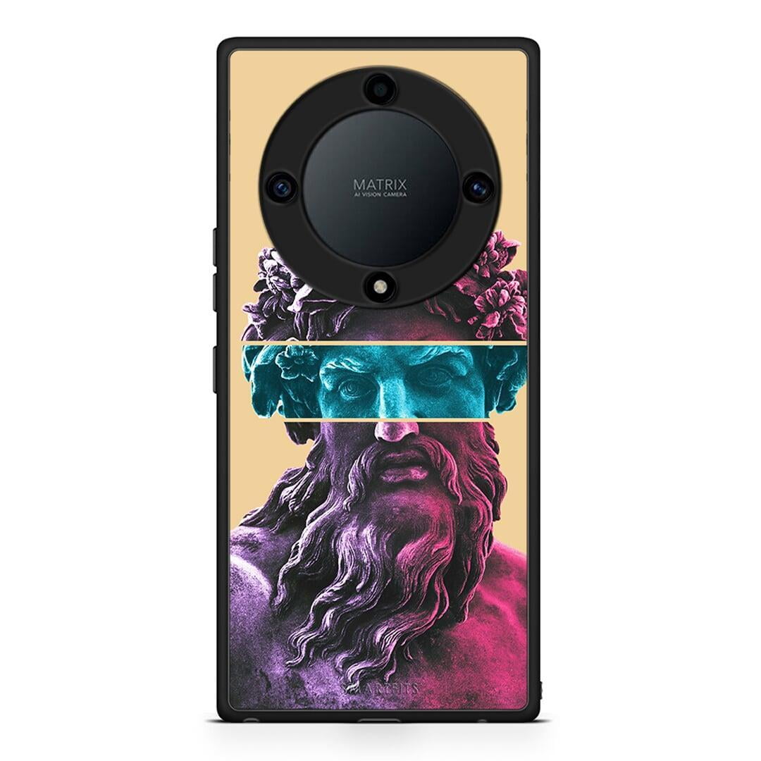 Θήκη Honor Magic5 Lite 5G / X9a Zeus Art από τη Smartfits με σχέδιο στο πίσω μέρος και μαύρο περίβλημα | Honor Magic5 Lite 5G / X9a Zeus Art Case with Colorful Back and Black Bezels