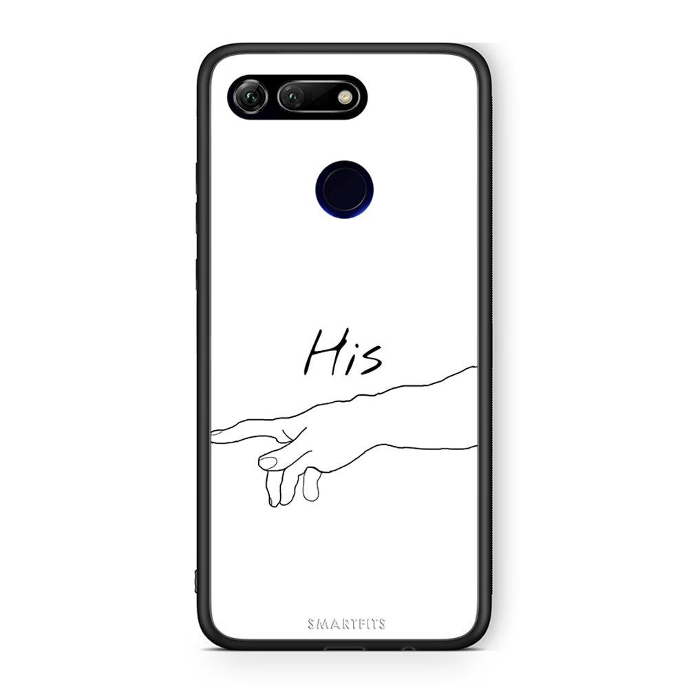 Honor View 20 Aeshetic Love 2 Θήκη Αγίου Βαλεντίνου από τη Smartfits με σχέδιο στο πίσω μέρος και μαύρο περίβλημα | Smartphone case with colorful back and black bezels by Smartfits