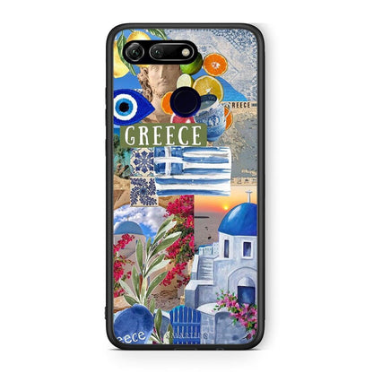 Honor View 20 All Greek Θήκη από τη Smartfits με σχέδιο στο πίσω μέρος και μαύρο περίβλημα | Smartphone case with colorful back and black bezels by Smartfits