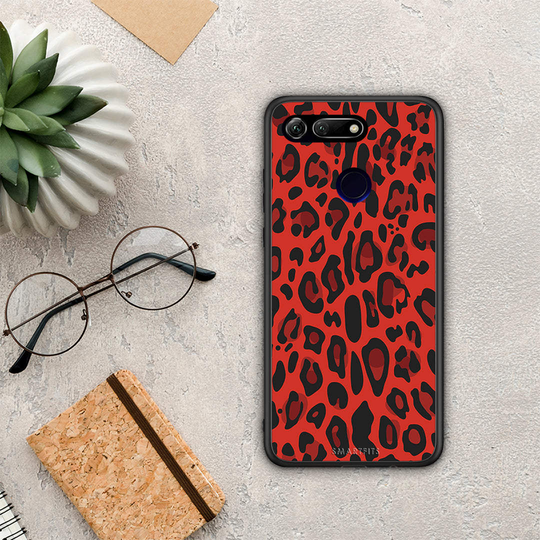 Animal Red Leopard - Honor View 20 θήκη