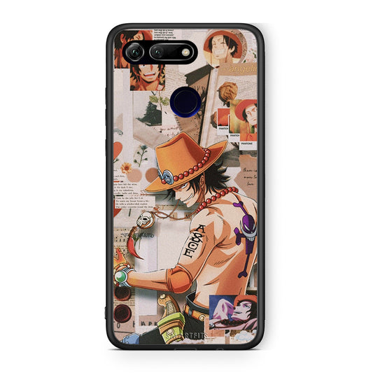 Honor View 20 Anime Collage θήκη από τη Smartfits με σχέδιο στο πίσω μέρος και μαύρο περίβλημα | Smartphone case with colorful back and black bezels by Smartfits