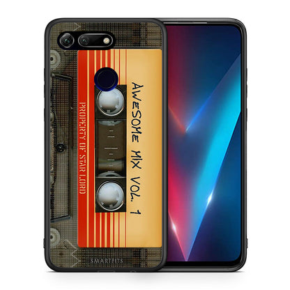 Θήκη Honor View 20 Awesome Mix από τη Smartfits με σχέδιο στο πίσω μέρος και μαύρο περίβλημα | Honor View 20 Awesome Mix case with colorful back and black bezels