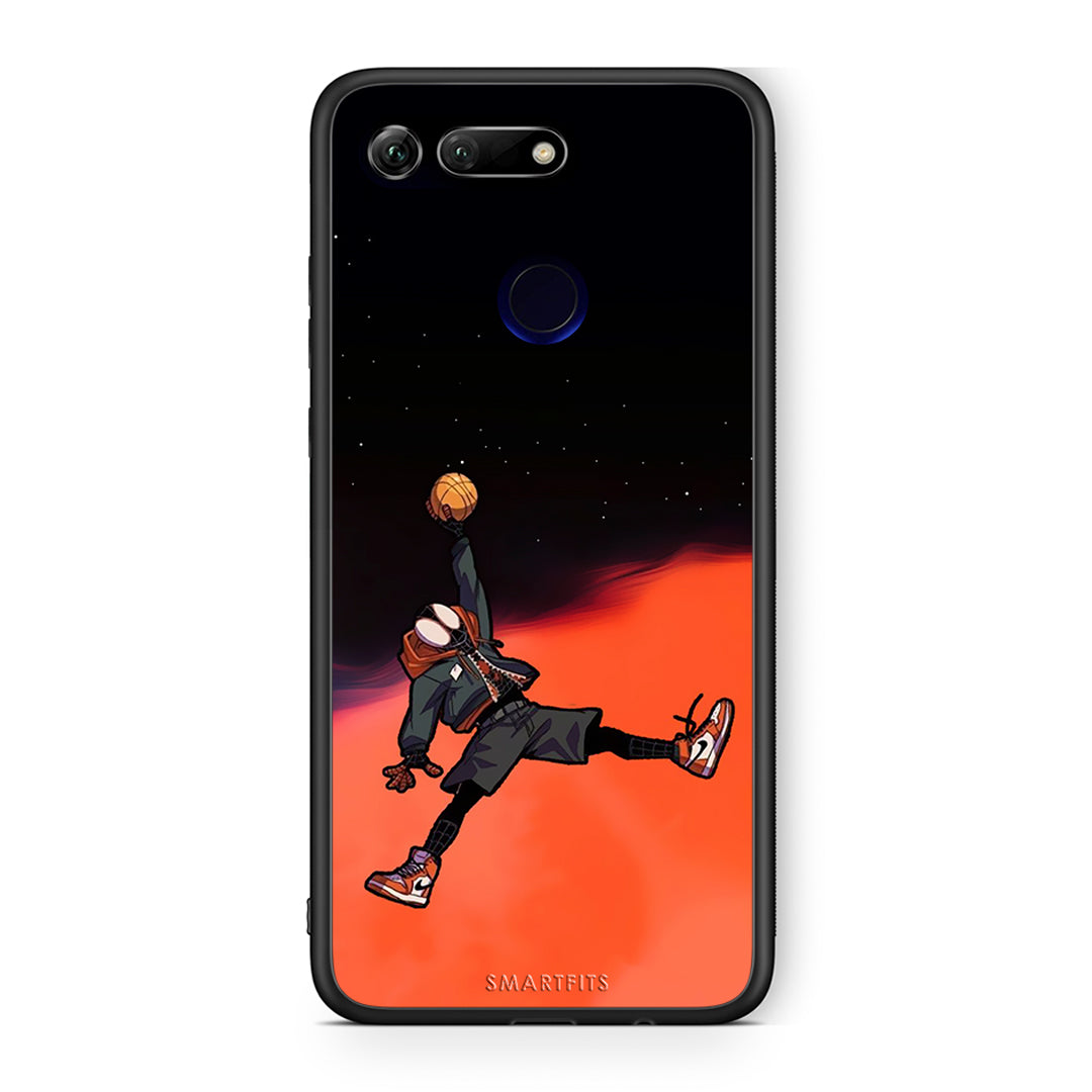 Honor View 20 Basketball Hero θήκη από τη Smartfits με σχέδιο στο πίσω μέρος και μαύρο περίβλημα | Smartphone case with colorful back and black bezels by Smartfits