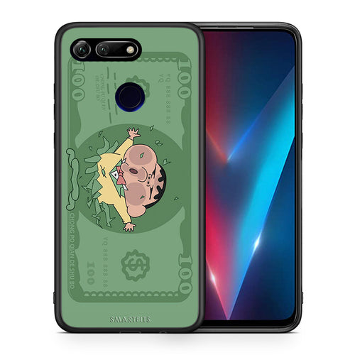 Θήκη Αγίου Βαλεντίνου Honor View 20 Big Money από τη Smartfits με σχέδιο στο πίσω μέρος και μαύρο περίβλημα | Honor View 20 Big Money case with colorful back and black bezels