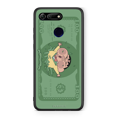 Honor View 20 Big Money Θήκη Αγίου Βαλεντίνου από τη Smartfits με σχέδιο στο πίσω μέρος και μαύρο περίβλημα | Smartphone case with colorful back and black bezels by Smartfits