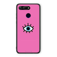 Thumbnail for Honor View 20 Blue Eye Pink θήκη από τη Smartfits με σχέδιο στο πίσω μέρος και μαύρο περίβλημα | Smartphone case with colorful back and black bezels by Smartfits
