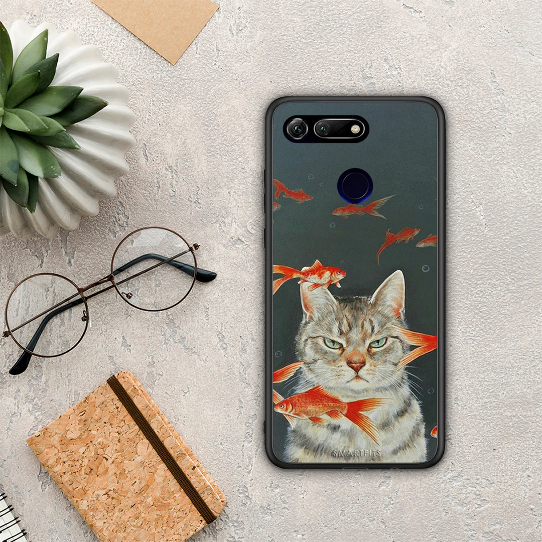 Cat Goldfish - Honor View 20 θήκη