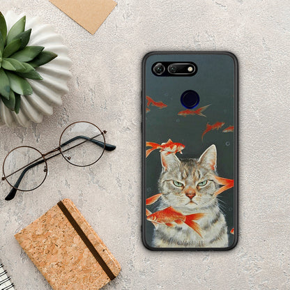 Cat Goldfish - Honor View 20 θήκη
