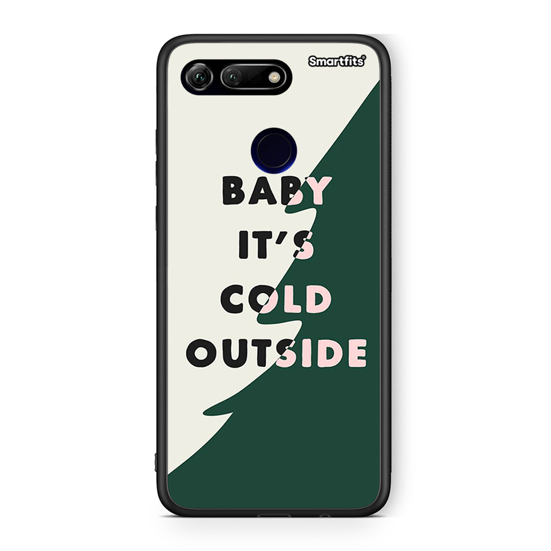 Huawei Honor View 20 Cold Outside θήκη από τη Smartfits με σχέδιο στο πίσω μέρος και μαύρο περίβλημα | Smartphone case with colorful back and black bezels by Smartfits
