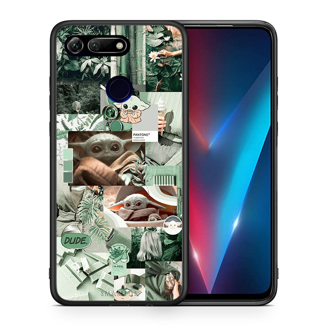 Θήκη Αγίου Βαλεντίνου Honor View 20 Collage Dude από τη Smartfits με σχέδιο στο πίσω μέρος και μαύρο περίβλημα | Honor View 20 Collage Dude case with colorful back and black bezels