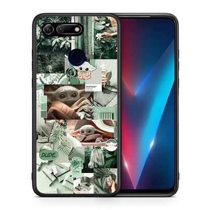 Θήκη Αγίου Βαλεντίνου Honor View 20 Collage Dude από τη Smartfits με σχέδιο στο πίσω μέρος και μαύρο περίβλημα | Honor View 20 Collage Dude case with colorful back and black bezels