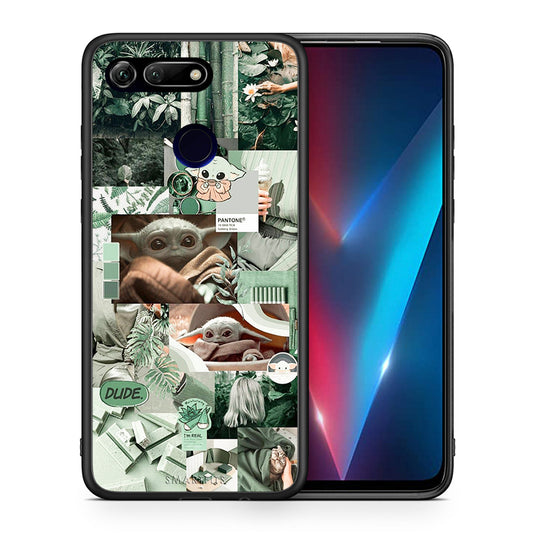 Θήκη Αγίου Βαλεντίνου Honor View 20 Collage Dude από τη Smartfits με σχέδιο στο πίσω μέρος και μαύρο περίβλημα | Honor View 20 Collage Dude case with colorful back and black bezels