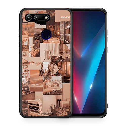 Θήκη Αγίου Βαλεντίνου Honor View 20 Collage You Can από τη Smartfits με σχέδιο στο πίσω μέρος και μαύρο περίβλημα | Honor View 20 Collage You Can case with colorful back and black bezels