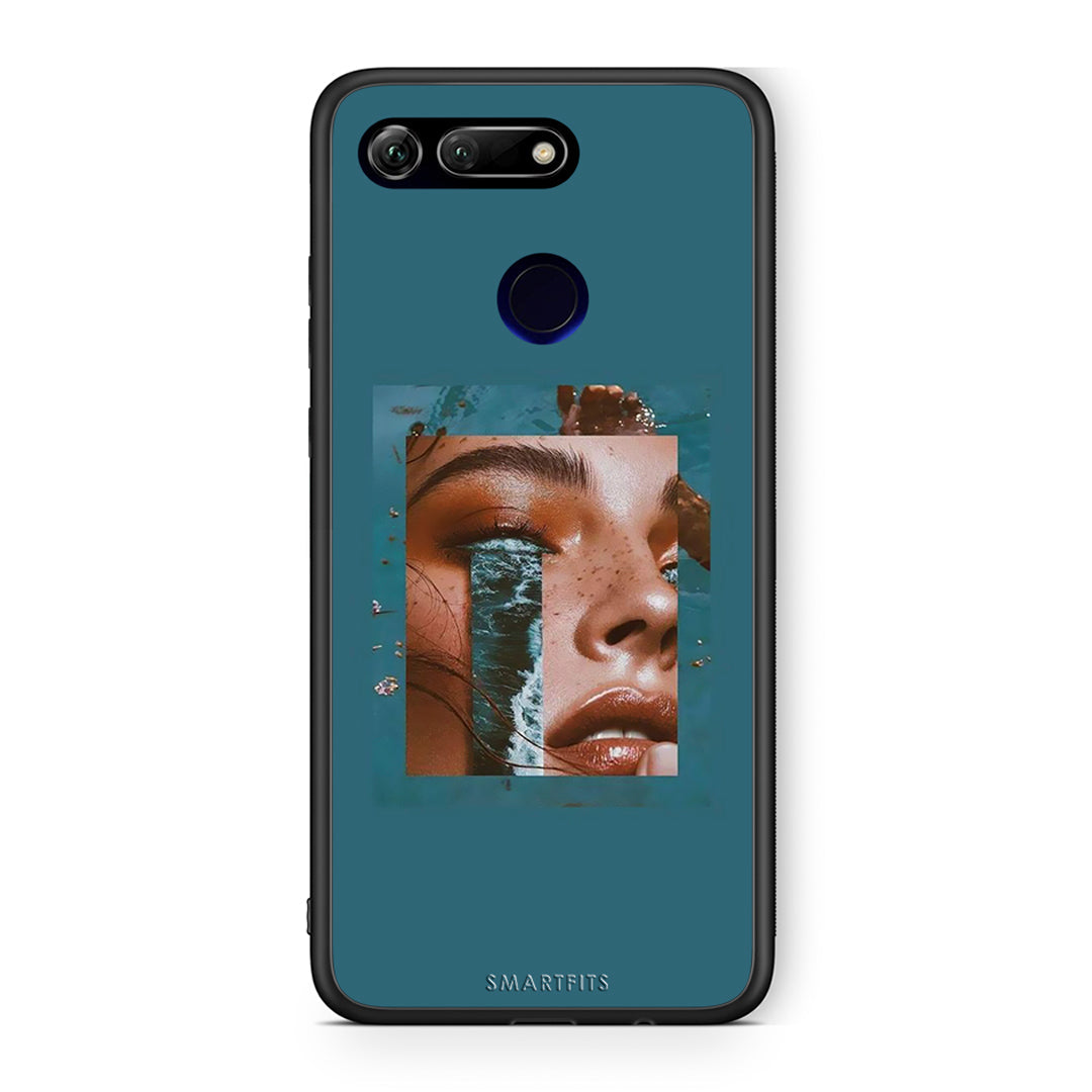 Honor View 20 Cry An Ocean θήκη από τη Smartfits με σχέδιο στο πίσω μέρος και μαύρο περίβλημα | Smartphone case with colorful back and black bezels by Smartfits