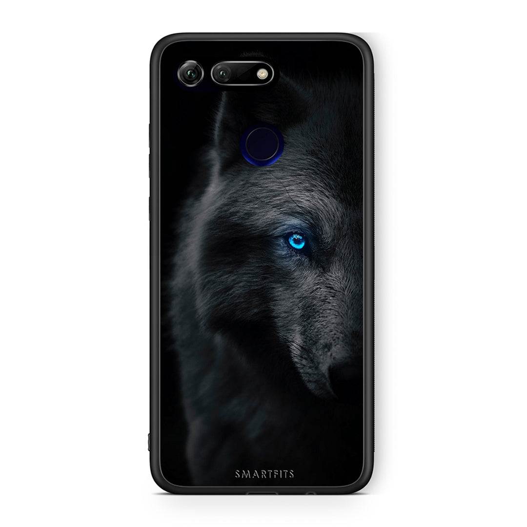 Honor View 20 Dark Wolf θήκη από τη Smartfits με σχέδιο στο πίσω μέρος και μαύρο περίβλημα | Smartphone case with colorful back and black bezels by Smartfits