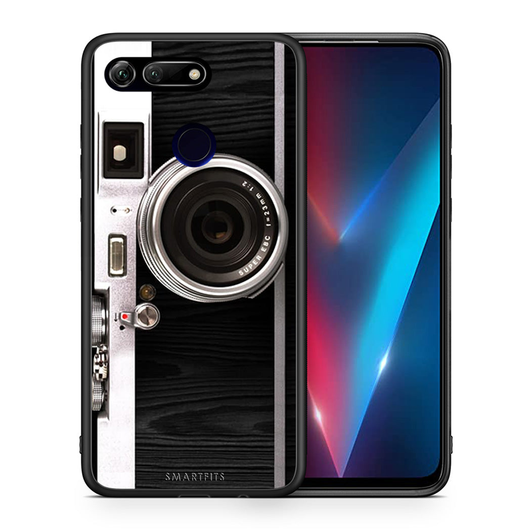 Θήκη Honor View 20 Emily In Paris από τη Smartfits με σχέδιο στο πίσω μέρος και μαύρο περίβλημα | Honor View 20 Emily In Paris case with colorful back and black bezels