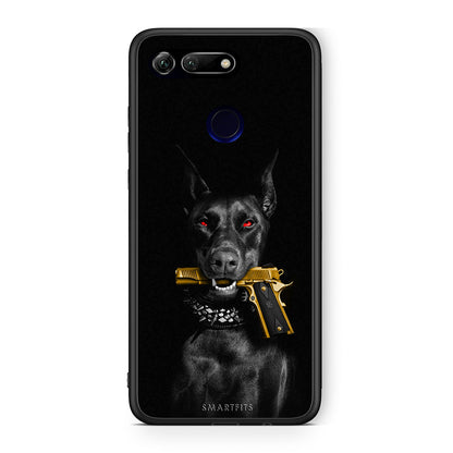 Honor View 20 Golden Gun Θήκη Αγίου Βαλεντίνου από τη Smartfits με σχέδιο στο πίσω μέρος και μαύρο περίβλημα | Smartphone case with colorful back and black bezels by Smartfits