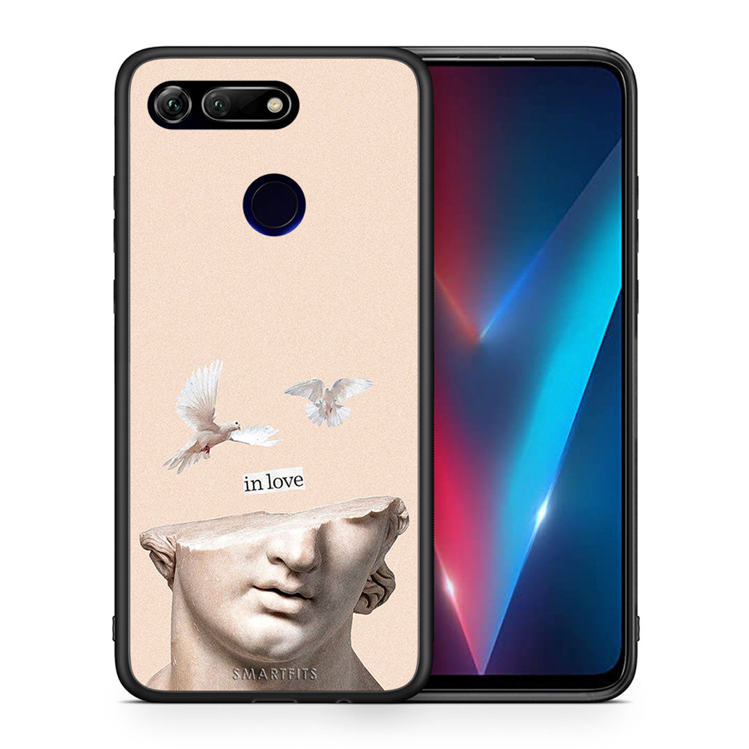 Θήκη Honor View 20 In Love από τη Smartfits με σχέδιο στο πίσω μέρος και μαύρο περίβλημα | Honor View 20 In Love case with colorful back and black bezels